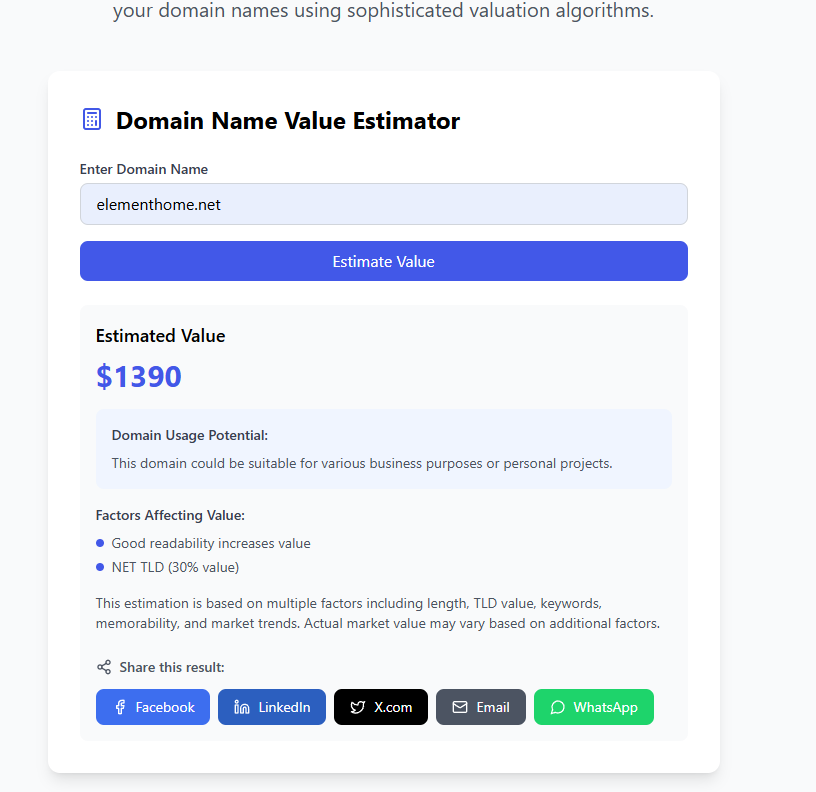 ElementHome.net — Profitable Home Decor Brand with Premium Domain & Scalable Infrastructure